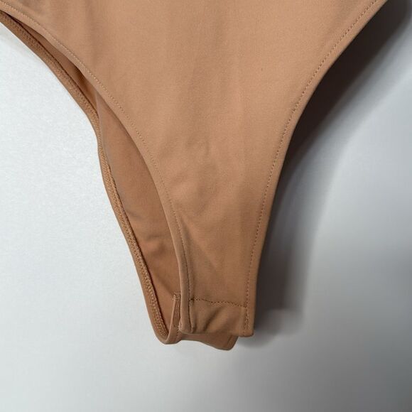 NWT Zara Tan Halterneck Bodysuit Size Small - Picture 7 of 10